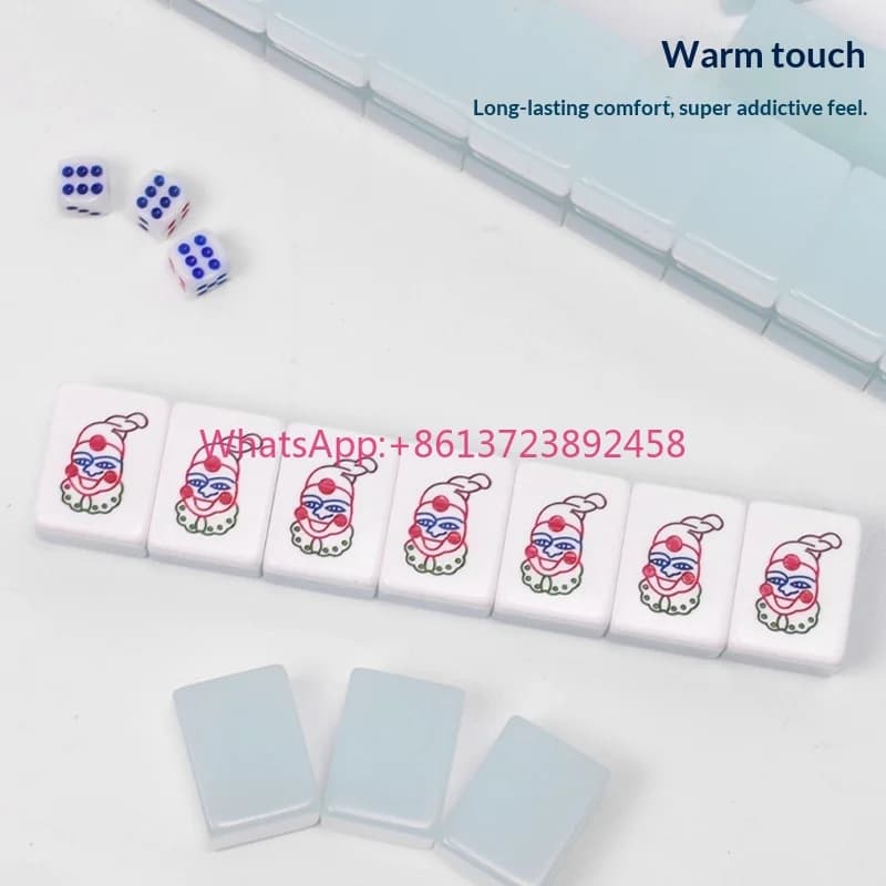 Imperial Sacred Latin America Acrylic Mahjong Set Hand-Scraped Jelly Tiles Series 8/4 Players Household Casual Collection Gift