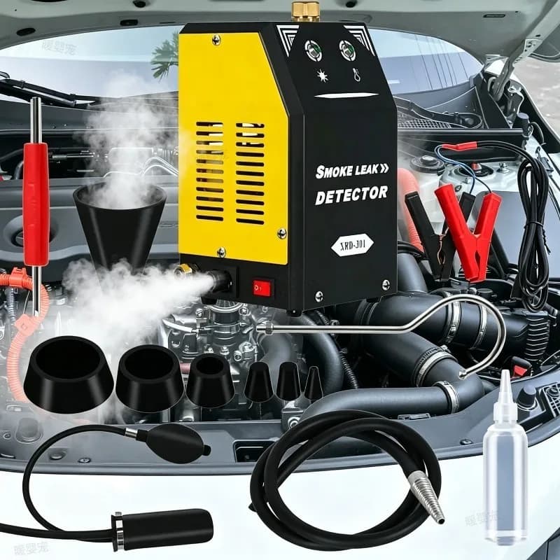 Auto Pipeline Smoke Machine Leak Detector Tools Car Smoke Leak Detector Smoking Generator Oil Smoke Pipe Generator Diagnostic