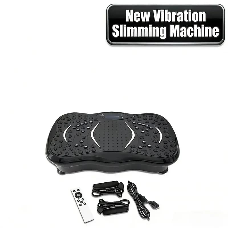 Vibrant Pedal for All Body for Linphatic Weight Loss, Domestic Gym Equipment with Remote Control and Resistance Bands