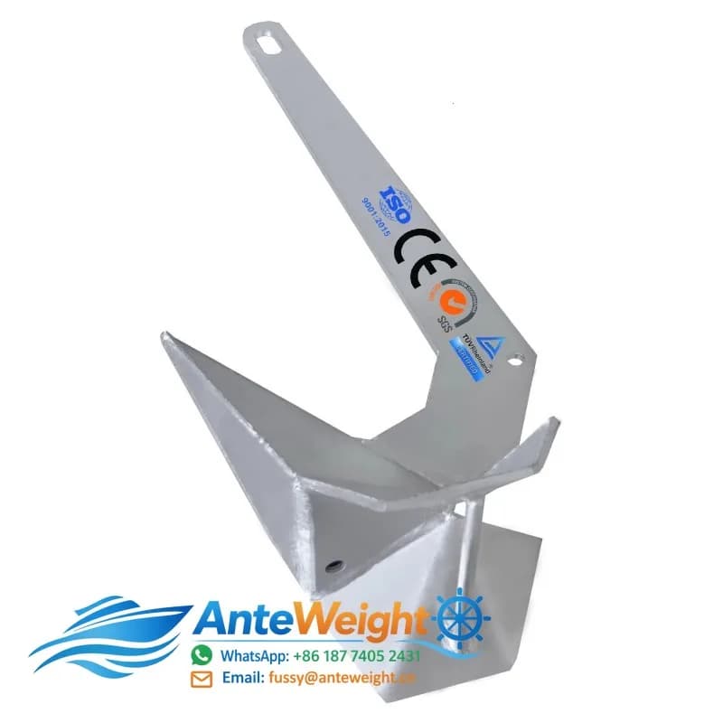 Hot Dipped Galvanized Marine Delta Anchor 63kg/140LB Fast Set Plow Anchors Ship Kayak Yacht Boat HARDWARE Accessories Anchoring