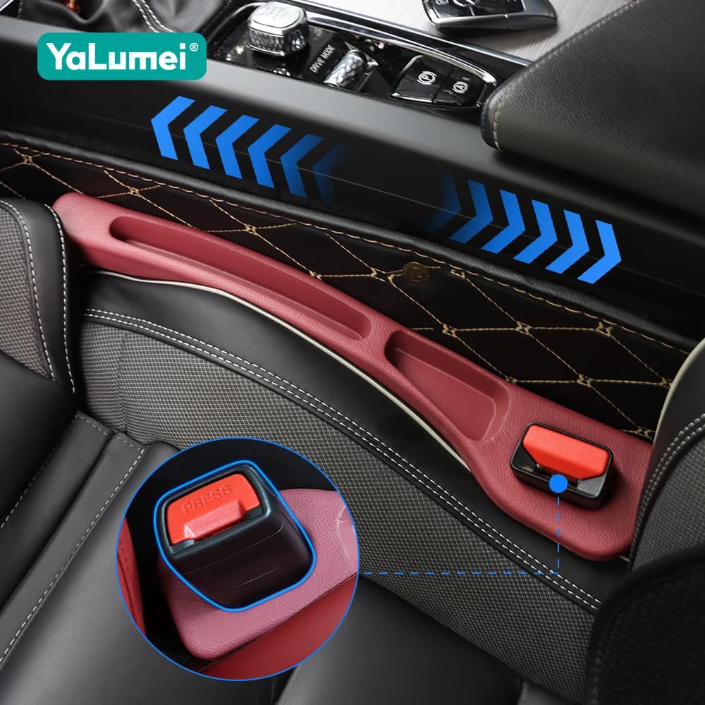 Per BMW X1 E84 F48 X2 F39 X3 E83 F25 X4 F26 X5 E53 E70 F15 F85 X6 E71 E72 PU Seggiolino Auto Gap Filler Striscia di Stoccaggio A Prova di Perdite
