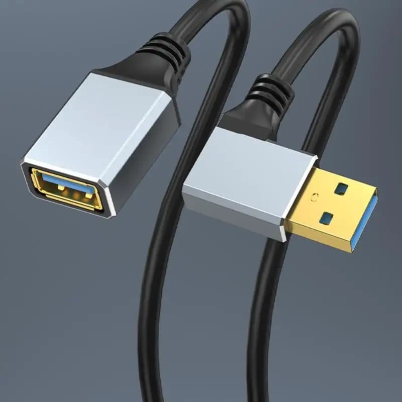 Male-female USB Adapter Cable 652F Angle Design 90 degrees Refill and transfer simultaneous data for printers