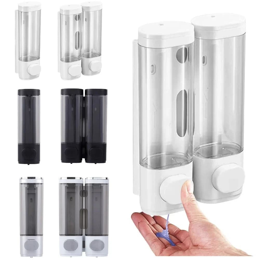 Dispenser di lozione per sapone da 300 ml Dispenser di liquidi manuale a parete Dispenser di sapone ricaricabile per cucina Bagno Bagno