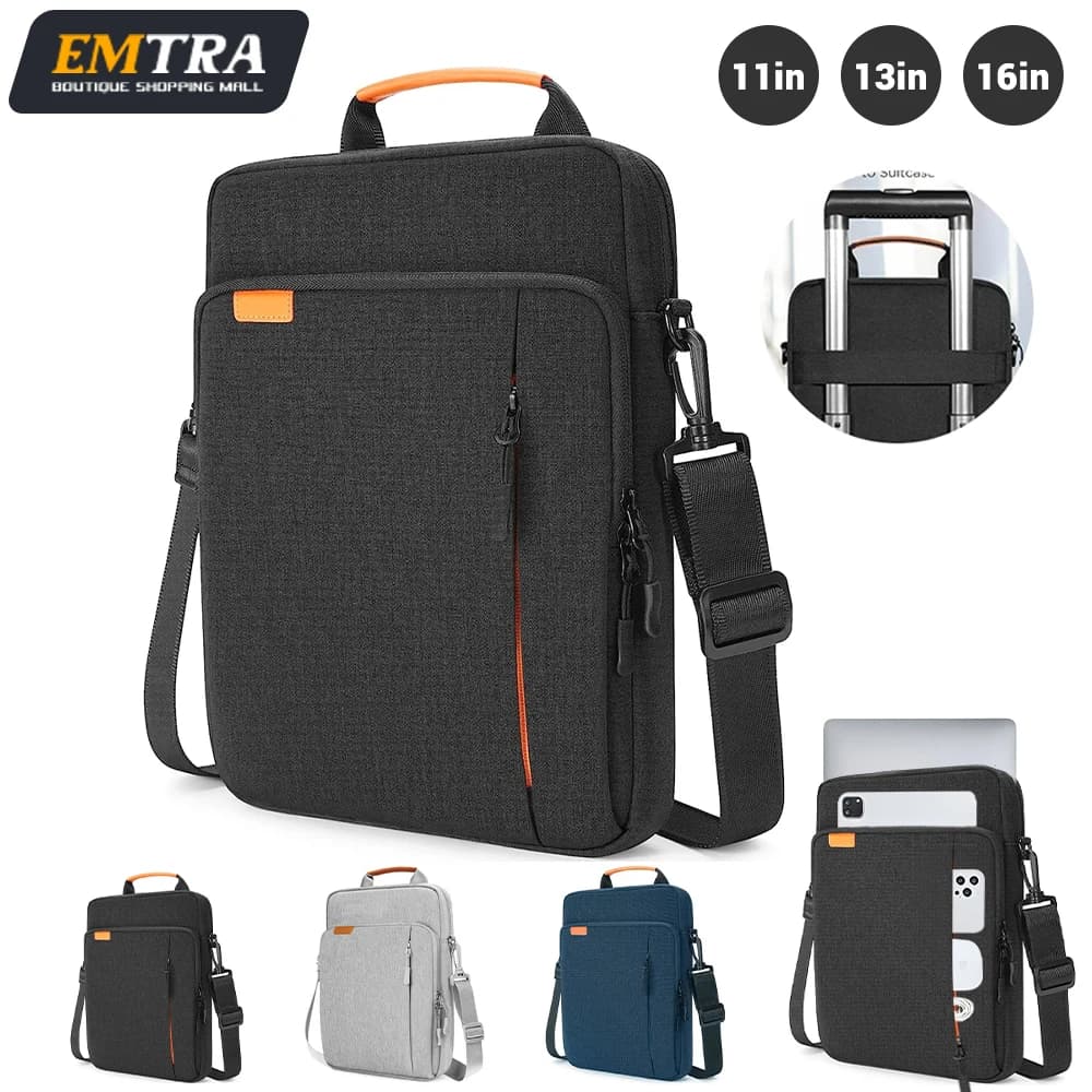 Borsa A tracolla per Tablet per IPad air pro 12.9 " , IPad Air 10.9" Surface Go 3/2 Galaxy Tab A 10, custodia per Laptop 16in case