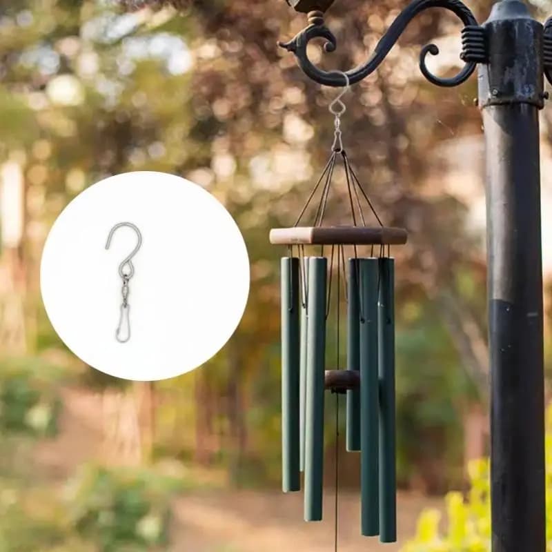 1/5 Pcs Swivel Hooks Clips For Hanging Wind Spinners Wind Chimes Crystal Twisters Party Rotating S Hooks