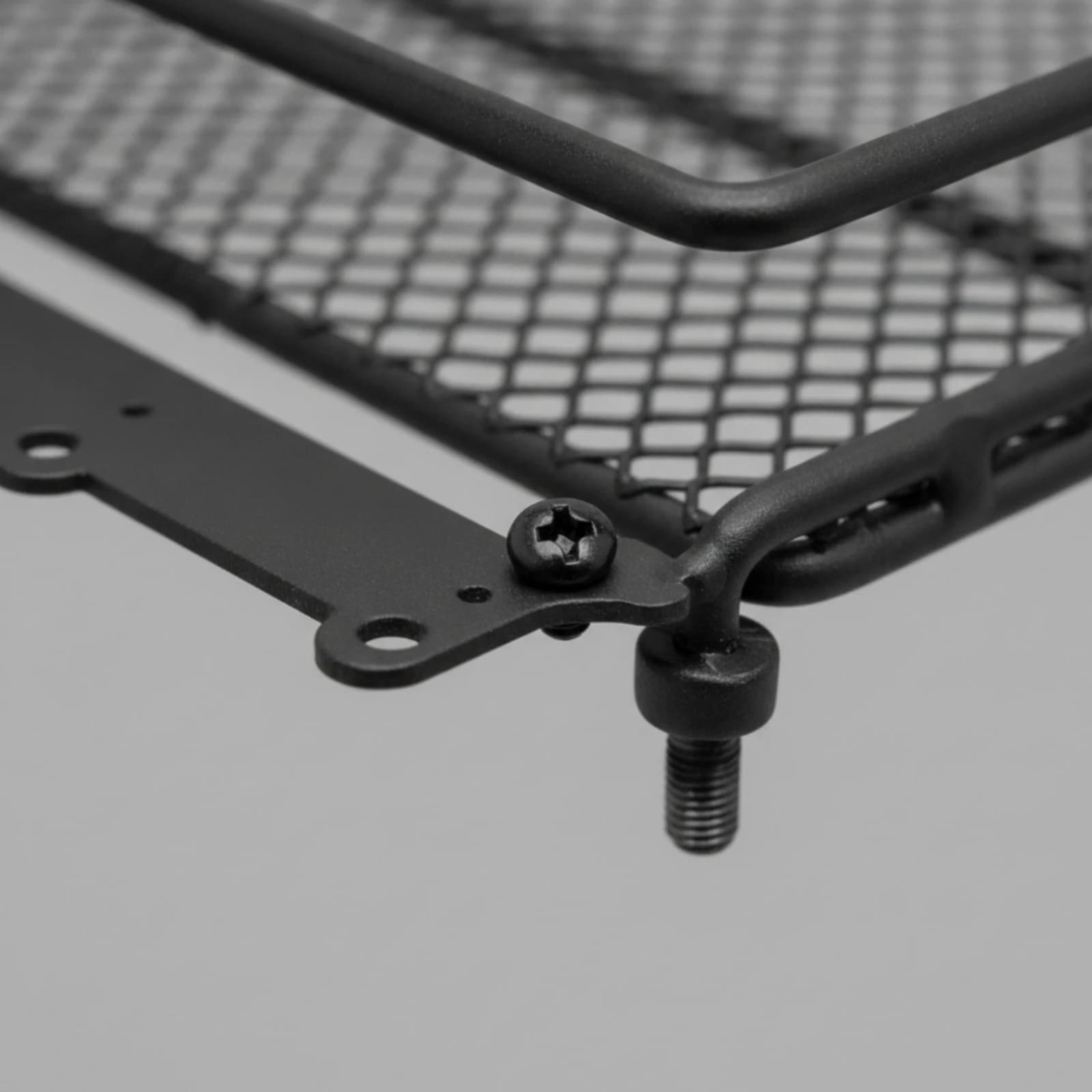 RC Roof Rack with Mesh Platform Cylindrical RC Crawler Luggage Rack Accessory Rectangular Sturdy for Scale Model Upgrades