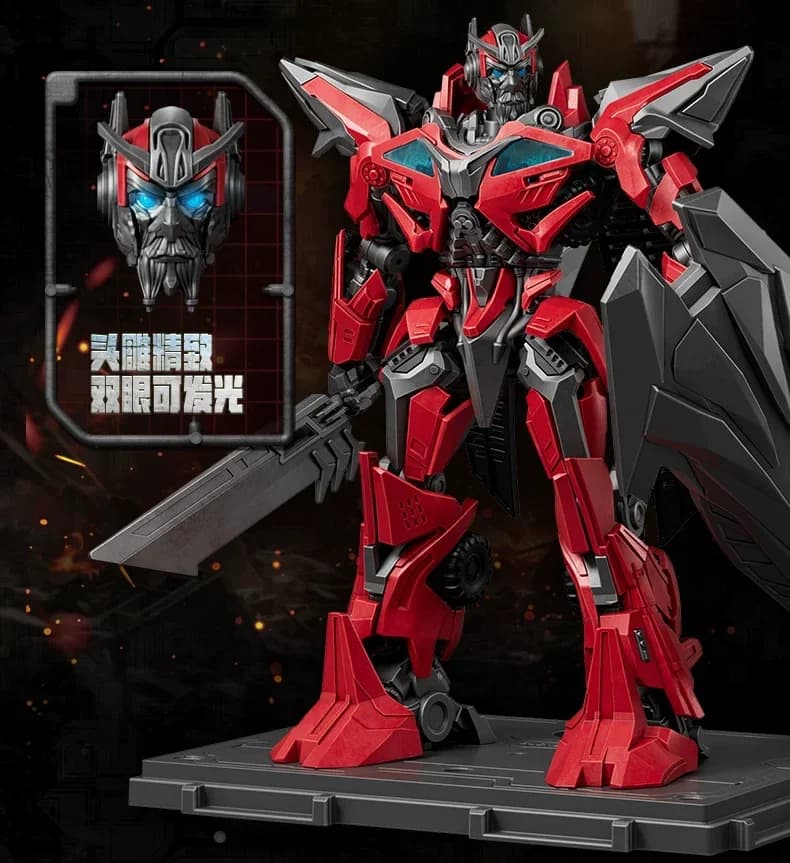 Bloks Transformers Movie 3 Sentinel Prime Action Figure - Modellino Robot Articolato Premium con Accessori Spada e Scudo
