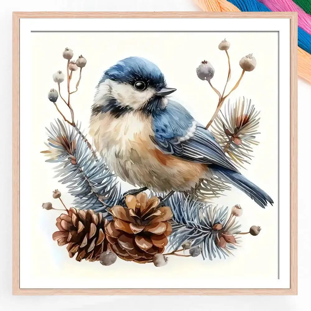 Embroidery Animal Bird DIY Counted Cross Stitch Kits 11CT Needlework Printed Canvas Handmade Wall Decor