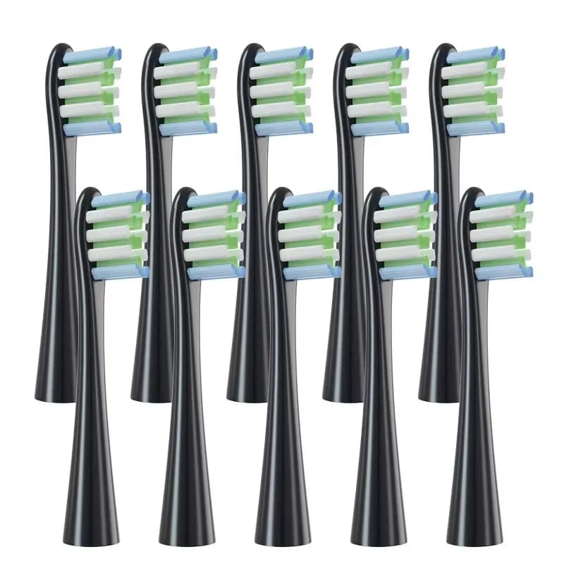 10 pezzi di testine di ricambio per spazzolino elettrico Oclean, setole morbide, compatibili con X/X PRO/Z1, testine per O-clean Sonic, colore nero