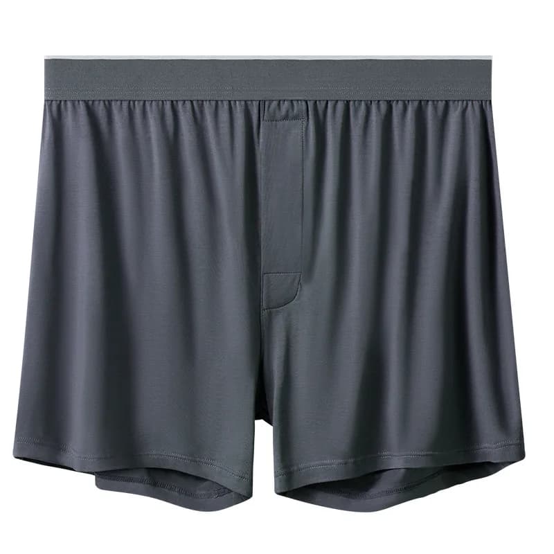 Pantaloni da uomo in modale con freccia, senza cuciture, larghi, tinta unita, traspiranti, biancheria intima elastica, boxer, mutande per la casa giovanili