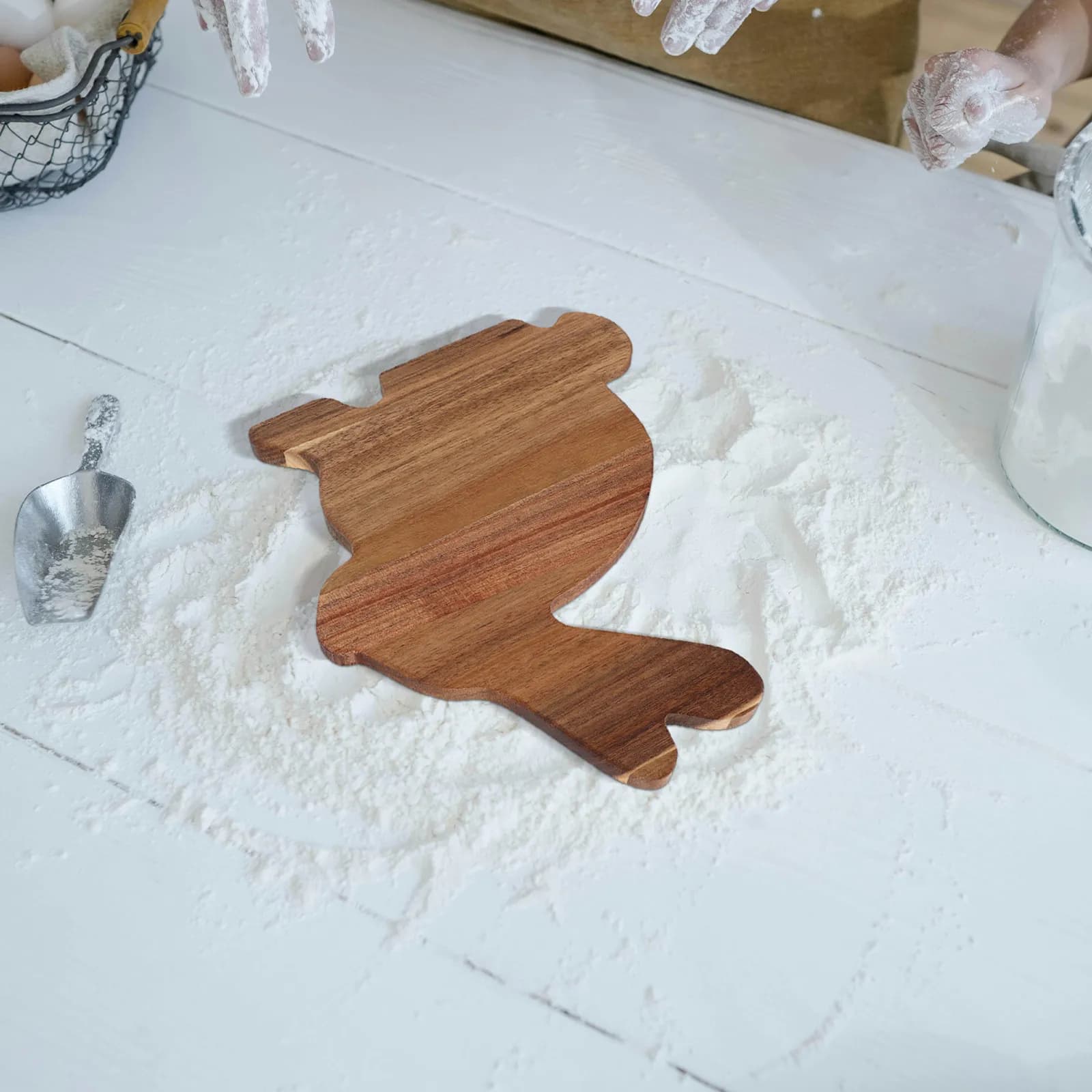 Vassoio di Servizio a Forma di Coniglio, Tagliere in Legno 8.76x8.45x0.39, Vassoio per Formaggi, per Intrattenimento Pasquale e Charcuterie