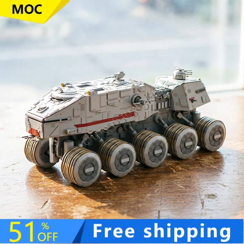 16578 Pezzi MOC Star Battle Roller Type Heavy Tank Modello di Carro Armato in Mattoncini da Costruzione, Giocattolo Educativo Creativo da Assemblare, Regalo per Bambini
