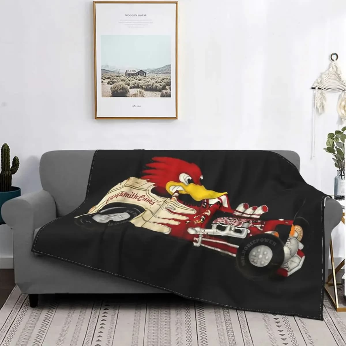 Hot Rodder Sign coperta Fleece Clay Smith Cams Speed Shop Mr.