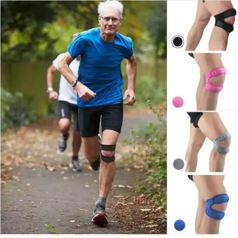 Sollievo dal dolore al ginocchio e tutore stabilizzatore per rotula stabilizzatore per ginocchiera regolabile in Silicone 3D per uomo e donna per la corsa