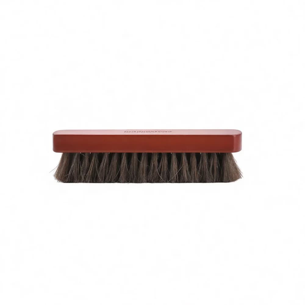Natural Horsehair Leather Shoe Brush Soft Bristle Cleaning Tool For Suede Nubuck Polishing Shine Care Scrub