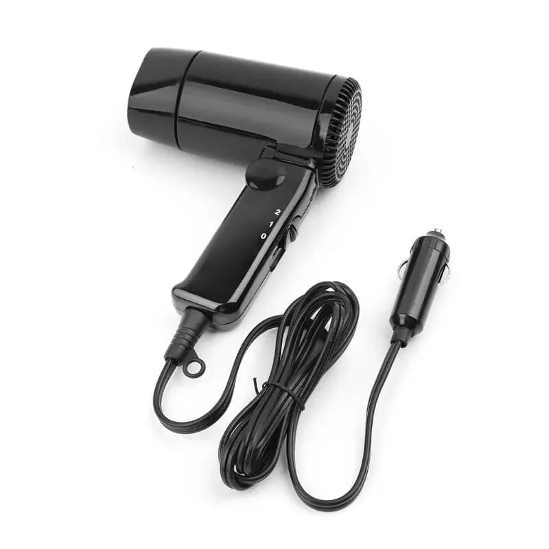 Foldable Car Hair Dryer 12V Portable Road Trip To Travel Camper Convertible Travel Accessories for Camper Hair Blower