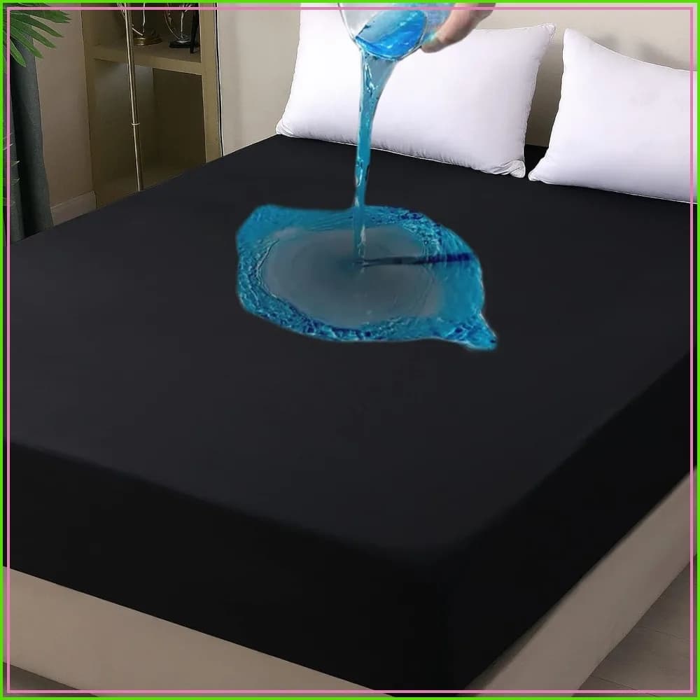 Waterproof Mattress Protector King Size, Fitted Sheet Style Breathable Mattress Cover with Deep Pocket Fits Up to 18'', Machine Washable Noiseless Bed Cover for Kids Adults Pets, 76'' X 80''