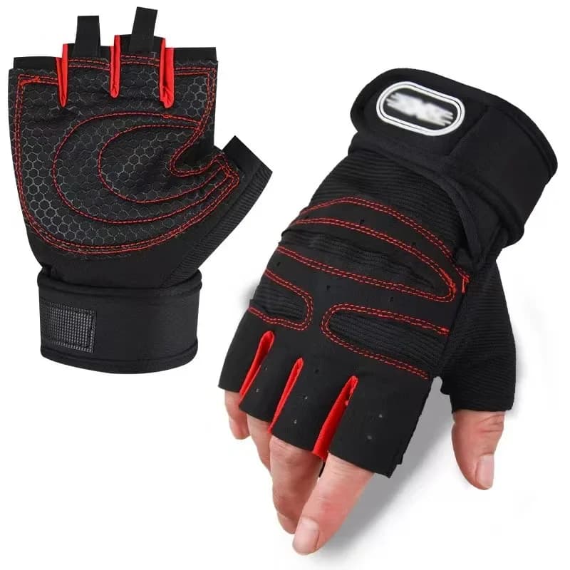 Men Women Half Finger Sports Gloves Non‑slip Breathable for Fitness Gym Cycling Driving Yoga Outdoor Training Protective Gloves