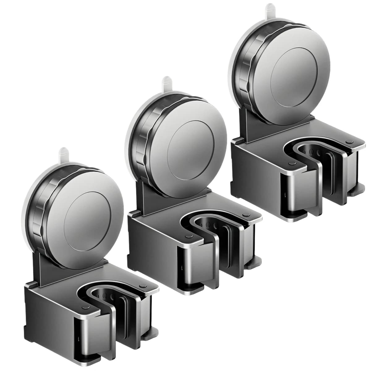 3 pezzi supporto per scopa a ventosa montata a parete ganci per organizer per mop gancio per rack morsetto porta scopa hardware per la casa