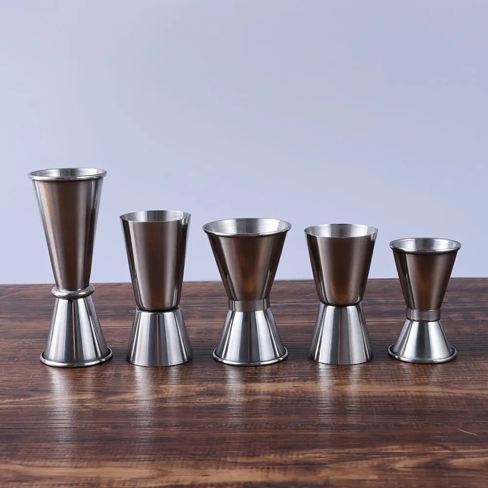 Bicchiere per Cocktail Shaker in acciaio inossidabile misurino per bevanda a doppio colpo Jigger 15/30ml,25/50ml,20/40ml,30/50ml misurino