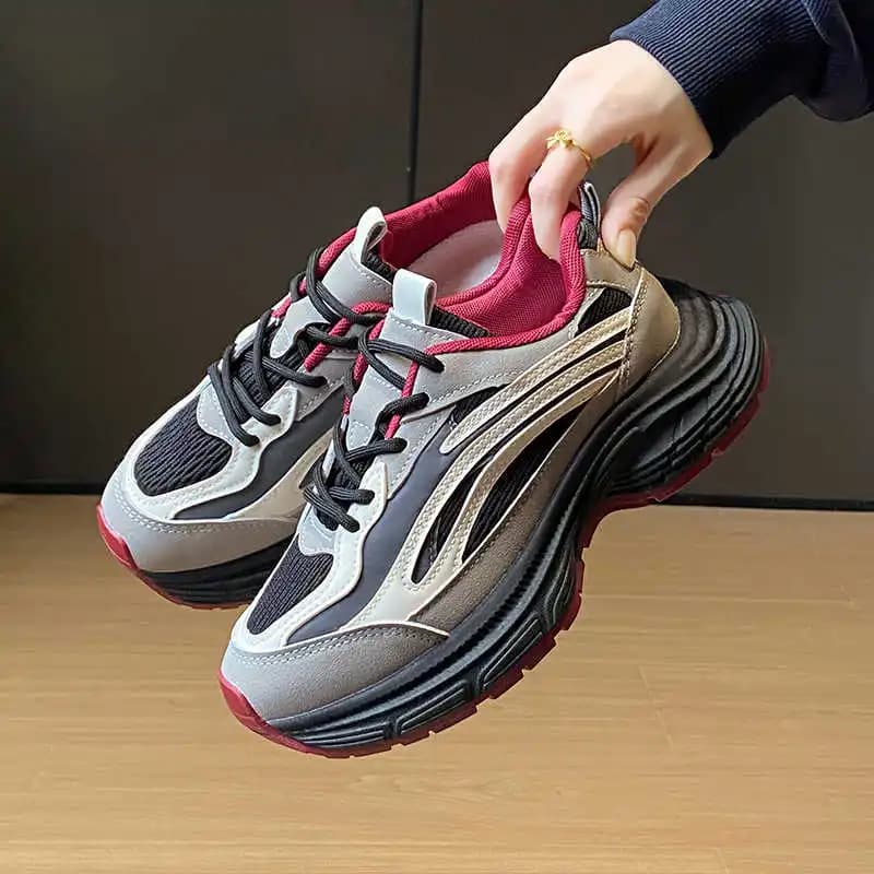 Women's Braided Running Shoes Ciabatte Women's Red Boot Women's Sneakers Orange Sport Vip Link Besket Krasovki Mobile