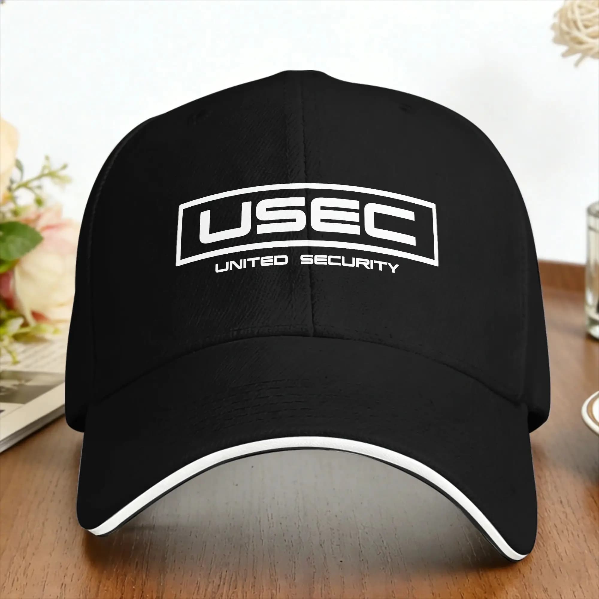 Escape From Tarkov USEC white logo Baseball Cap Kpop Rock Adjustable Trucker Hat Female Male Vintage Print Baseball Caps