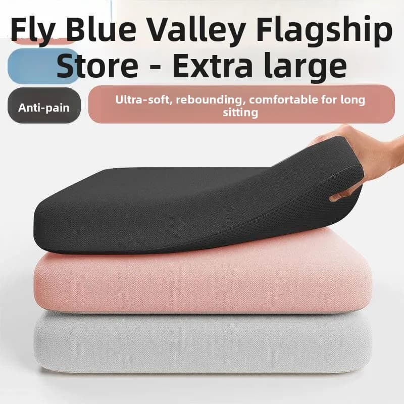 New Memory Foam Cushion Thickened Office Chair Pad Car Cushion Back Support Soft Butt Pad for Long Time Sitting