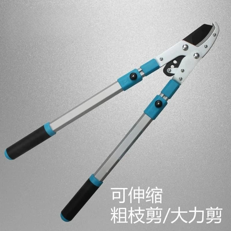 Retractable thick branch shears, high branch shears, garden fruit tree pruning shears