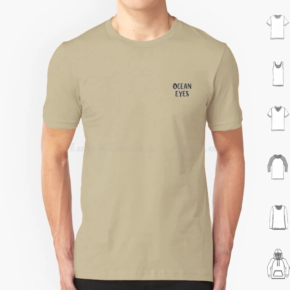 Ocean Eyes T Shirt Uomo Donna Bambini 6xl Testi di canzoni Bad Guy Colpitirmi Duro e morbido Occhi dell'oceano Testi Cultura pop Grammys
