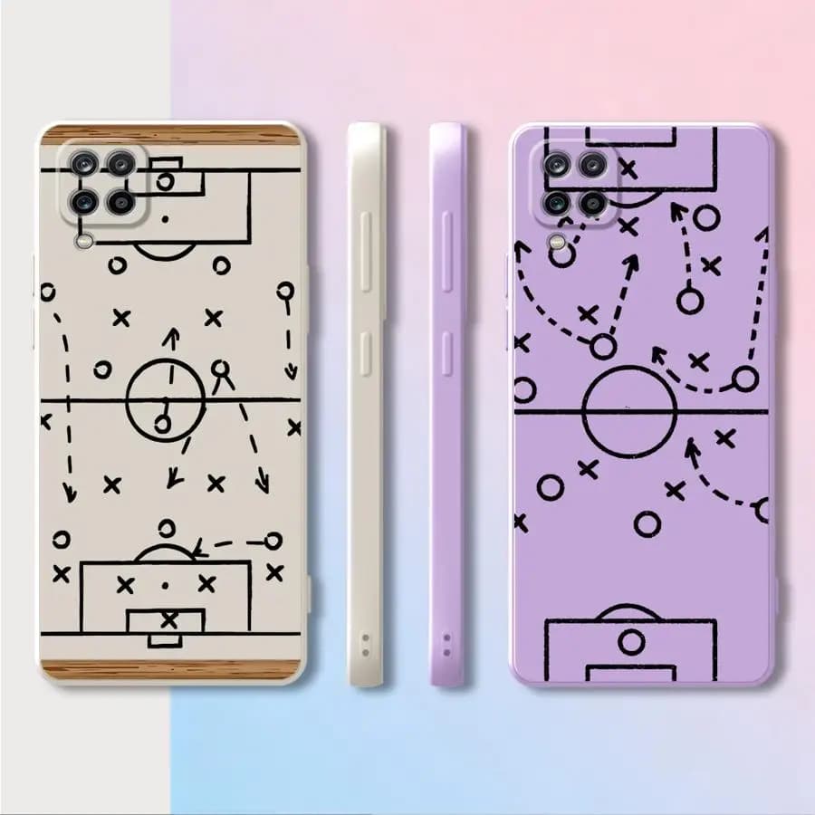 Cover per Telefono con Motivo Creativo a Tema Calcio per Samsung Galaxy A53 A03 A50 A56 A20s A06 A04 A05 A30s A71 A73 A02s