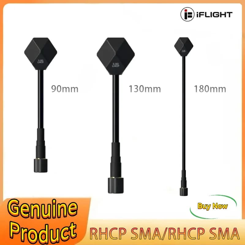 IFlight Albatross V2.1 SMA 5.8GHz 2.4dBi Antenna LHCP RP SMA / RHCP SMA90MM/130MM/180MM per FPV Racing Drone Parte