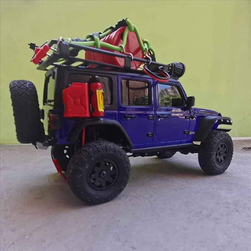 Mini pala serbatoio del carburante tamburo dell'olio estintore bagagli decorazione della rete per Axial SCX24 JEEP Bronco C10 1/24 RC Car,1