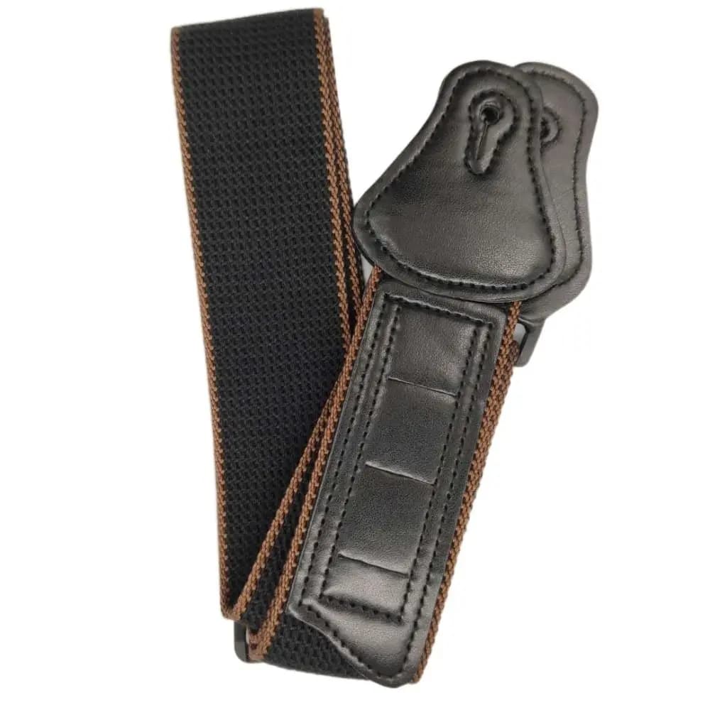 Cinghia per Chitarra Elettrica e Acustica in Puro Cotone Regolabile con Custodia per Plettri, Stile Vintage e Personalizzato, per Basso e Ukulele