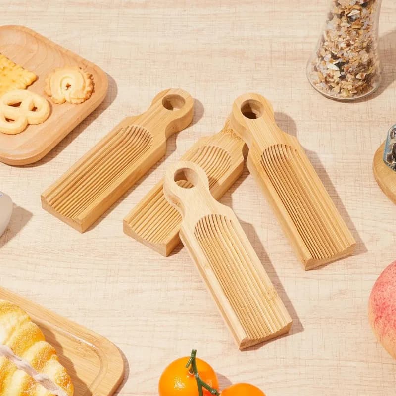 Unique Curved Gnocchi Board Paddle, Unique Curved Design for Handmaking Italian Gnocchi Pasta.
