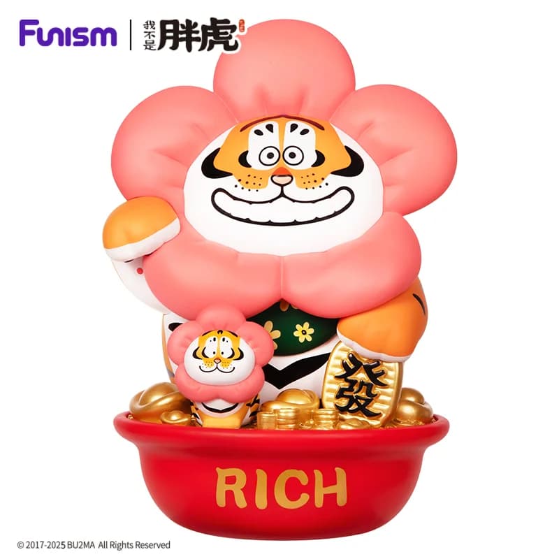 FUNISM Alexander The Fat Tiger The Rich Flower Series Blind Box Figure Action Toys Figure Regalo di compleanno Giocattolo per bambini