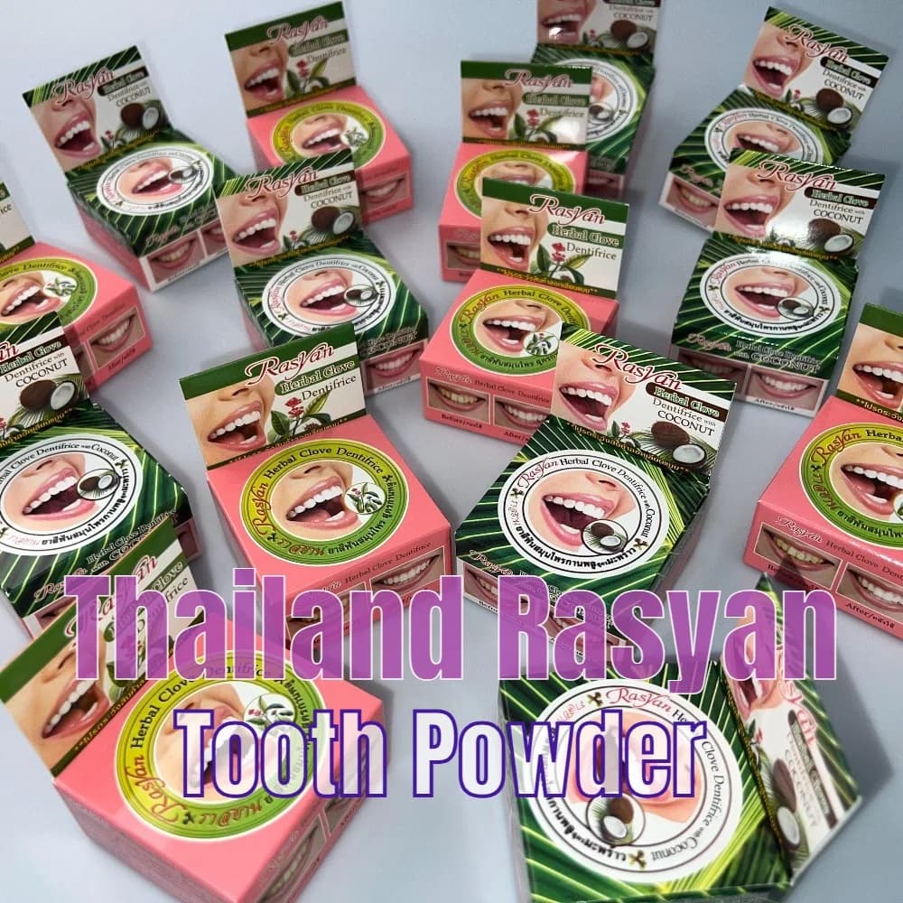 Polish Thai Dentifricia Rasyan to the Nails of Garofano and Cocco, Whitening, Removes the Yellow Tartarus, Eliminates the Bad breath, Protects the Magives, Sale to the Ingrosso