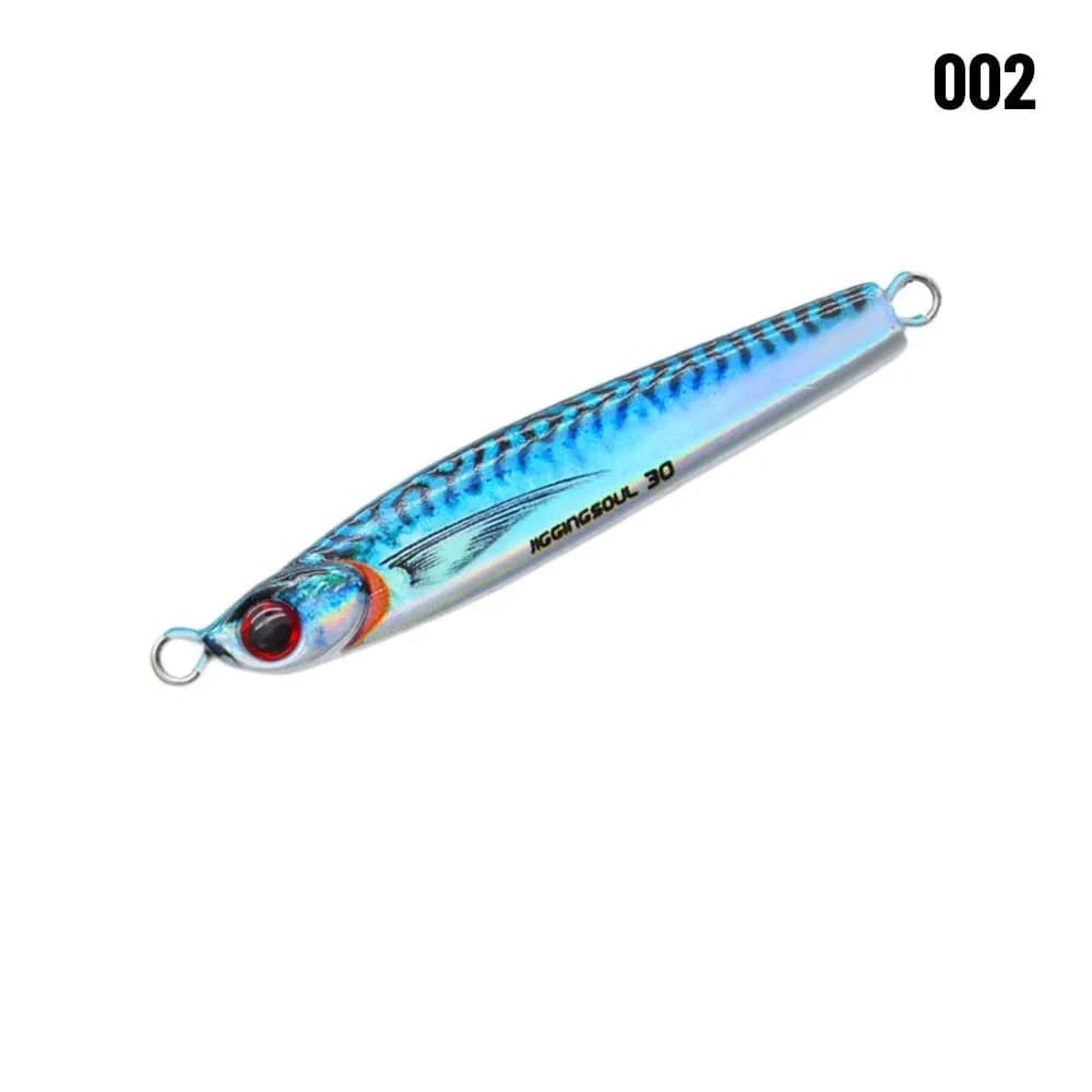 Tarpon 10g 15g Esche Artificiali Metalliche Colorate a Forma di Minnow per la Pesca al Sgombro Spagnolo, Jig in Piombo da Lancio