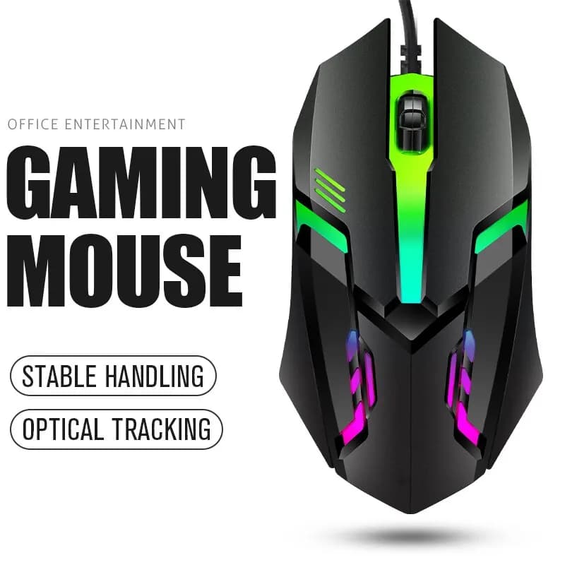 1 PC tacly M01 sport LED bright backlit USB wired Mouse game for PC Desktop Laptop Office Computer Gaming Mouse