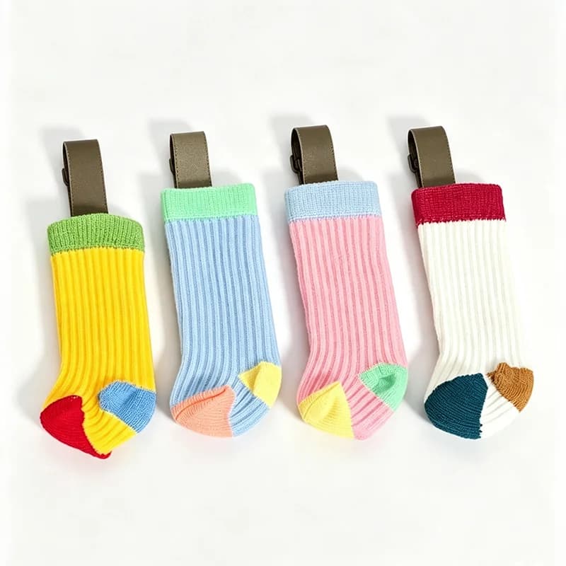 Mini Socks Notebook Tie Strap Pen Pouch Organizer Colorful Dopamine Color Student Stationery Journal Decor Supplies