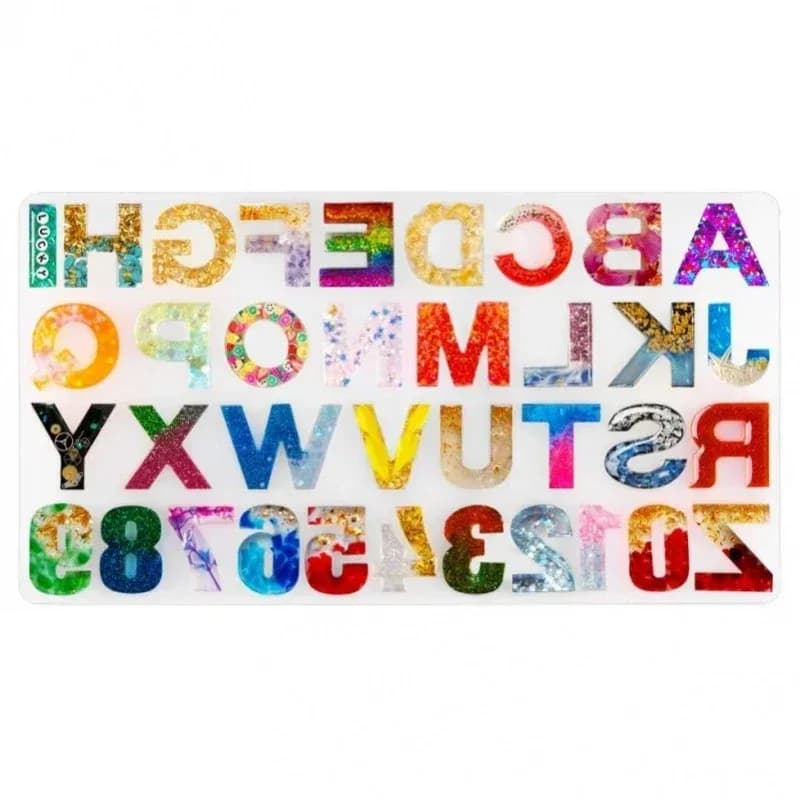 1pc/2pcs/3pcs LettersAtoZ，Number0to9Silicone Mold，forDIYCrafts，Soap Making，Candle Making，-Durable，Easy to Use