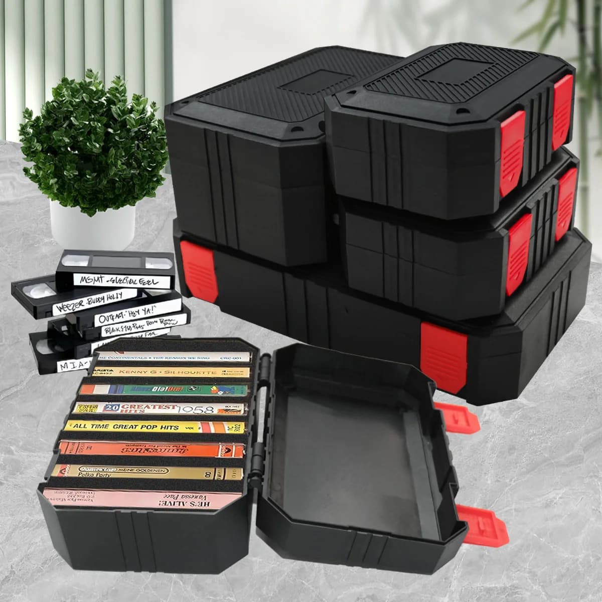 Plastic Small Tools Packing Box Hardware Accessories Organizer Box Storage Accessories Carpentry Accessories Boxes (No cotton)