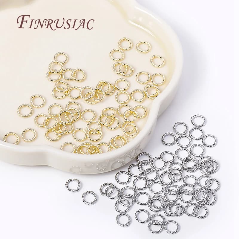 Closed ring connectors with round twist 6/8/10/12 mm for DIY jewelry making accessories wholesale jewelry supplies