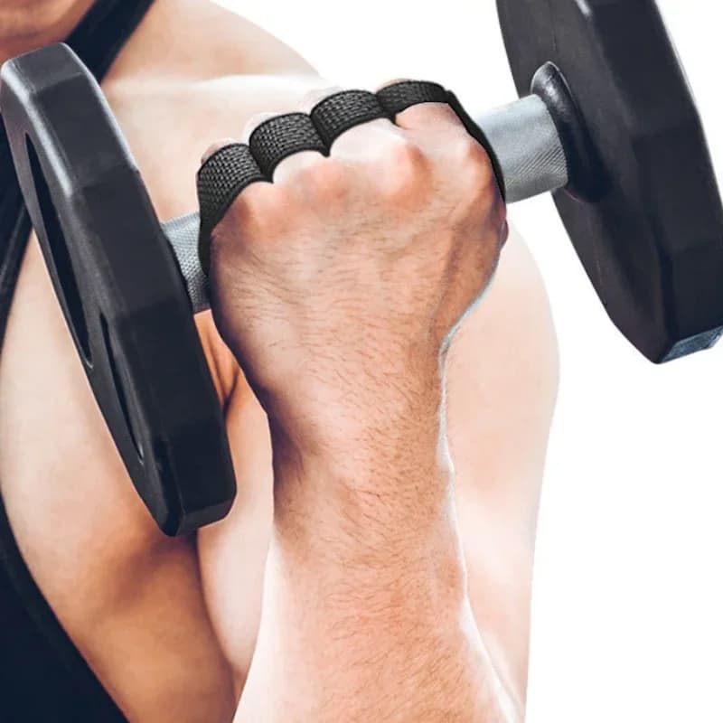 2PCS Neoprene Grip Pad Lifting Knobs Gym Training Gloves Weightlifting Calisthenics Powerlifting Fitness Sport Hand Protection