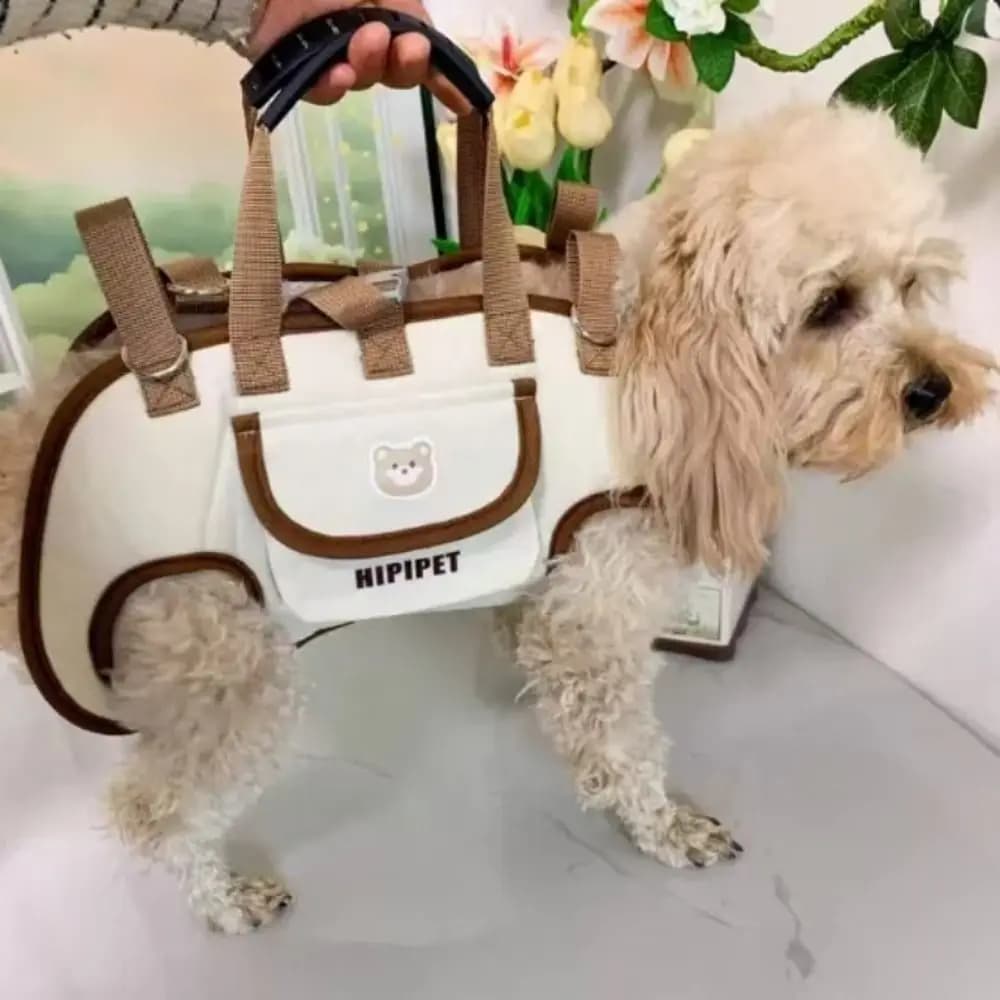 Easy to Clean Double Shoulder Dog Carrier Backpack Breathable Adjustable Pet Strap Artifact Washable Dog Outing Bag For Pet
