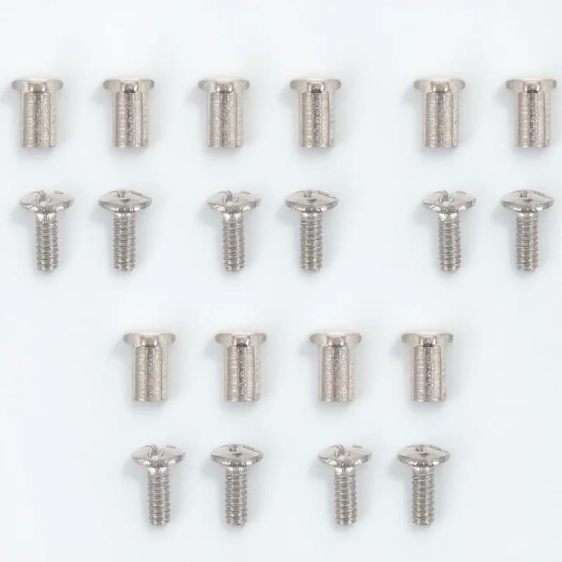 2 set di viti per occhiali Kit di riparazione Robuste parti di ricambio in metallo per accessori per occhiali Occhiali da sole da lettura con montatura in filo metallico