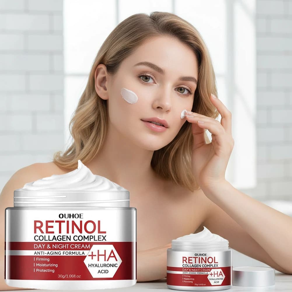 Lifting Cream and Rassodante al Retinolo, Hydrating Deep, Whitening, Illuminating, Collagen, Leviga le Rughe, Cream Face, Skin Care Product