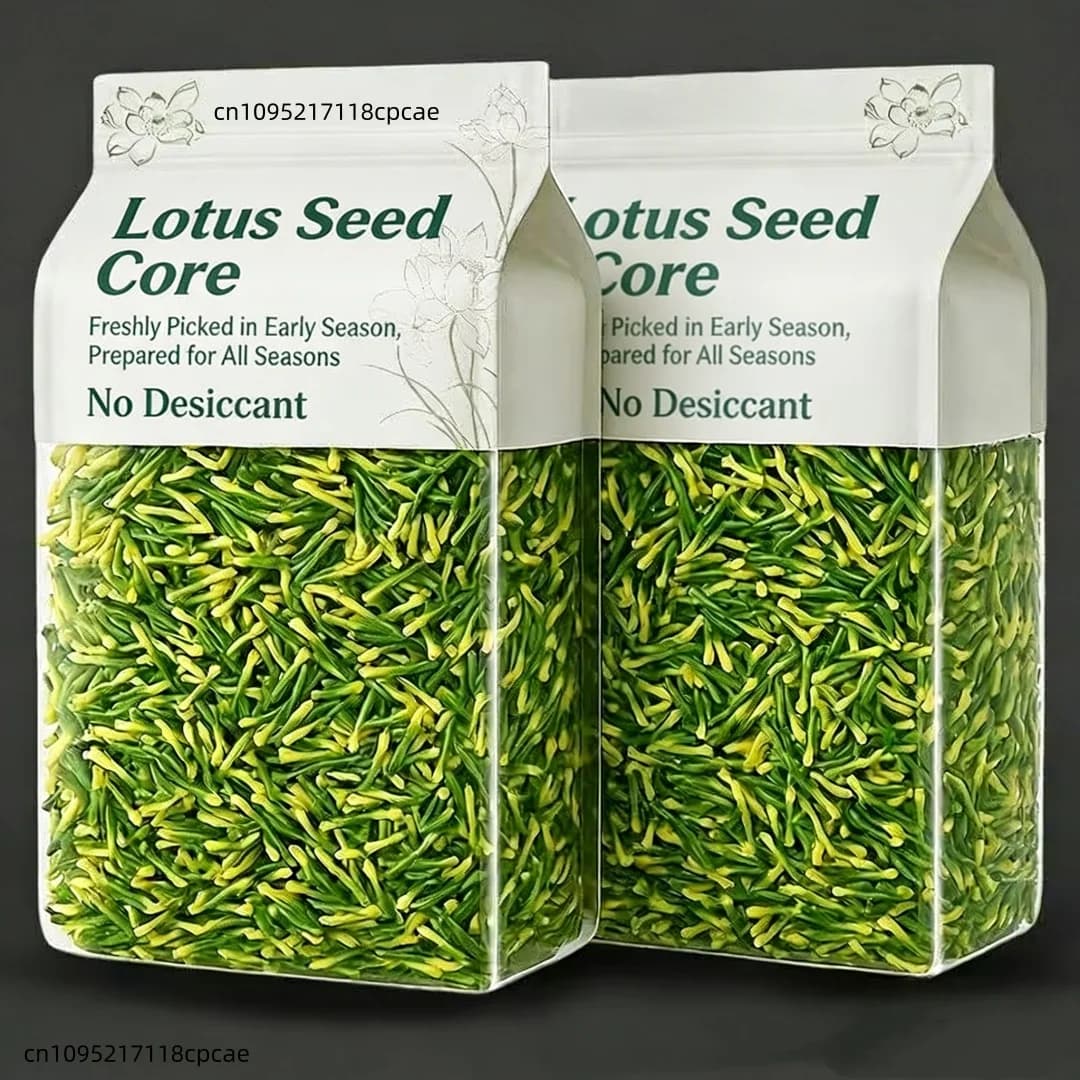 Grade 7A Natural Lotus Seed Nucleus for Scent Bags, Herbal Pillow Filling, Lotus plumules (Lian Zi Xin) for Scent Crafts and Home Decorations