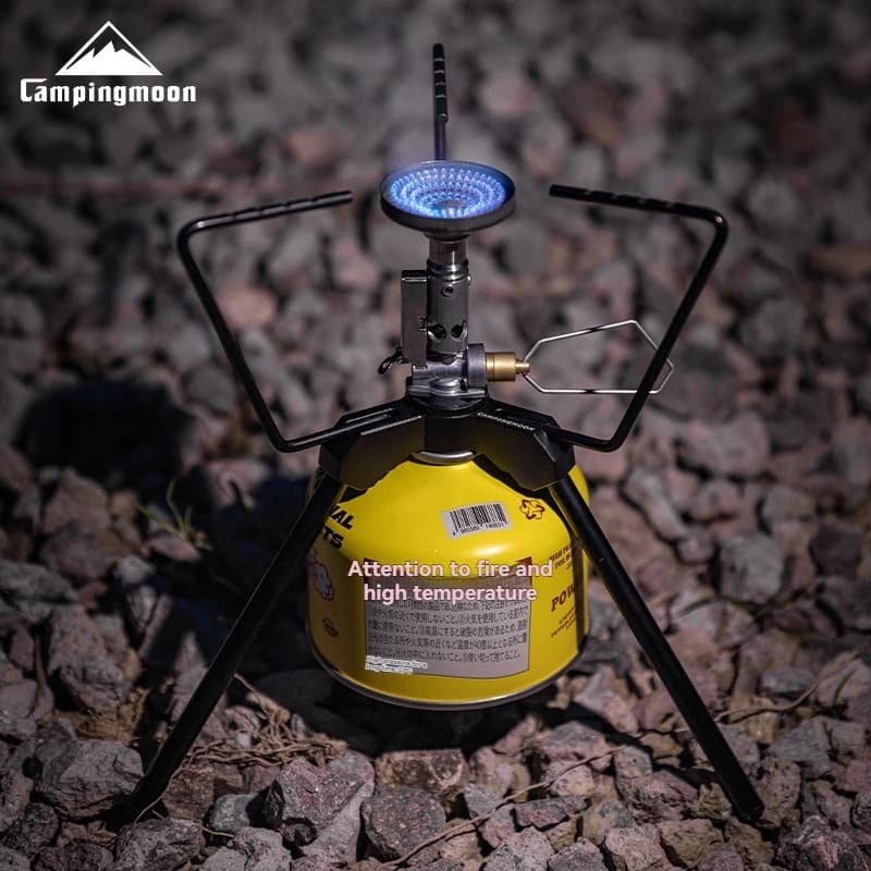 CAMPINGMOON BKZ02 Integrated support for Camping cooker, Multifunctional Tripod Portable with Extension Bracket