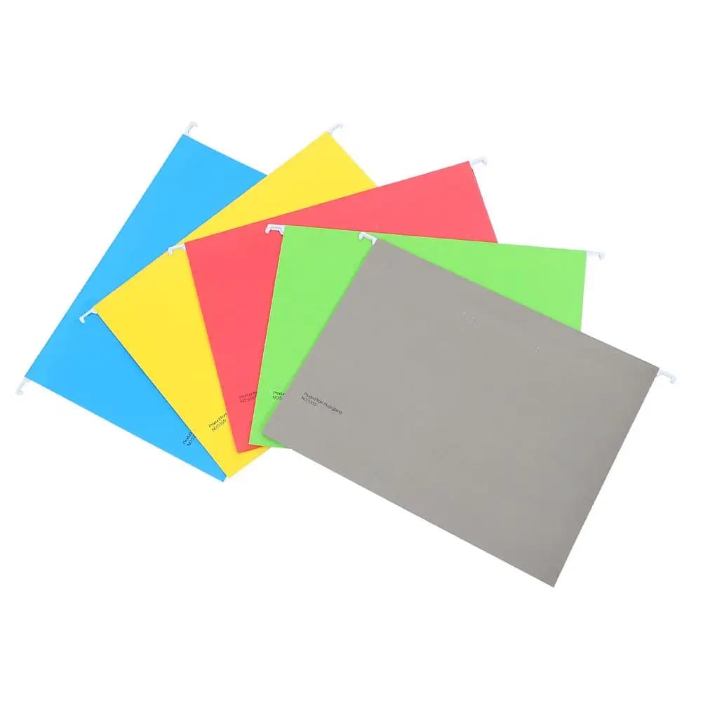 5 cartelle di file sospese A4 forniture per ufficio colorate porta fatture portatili ganize documenti lettere resistenti all'usura stabili