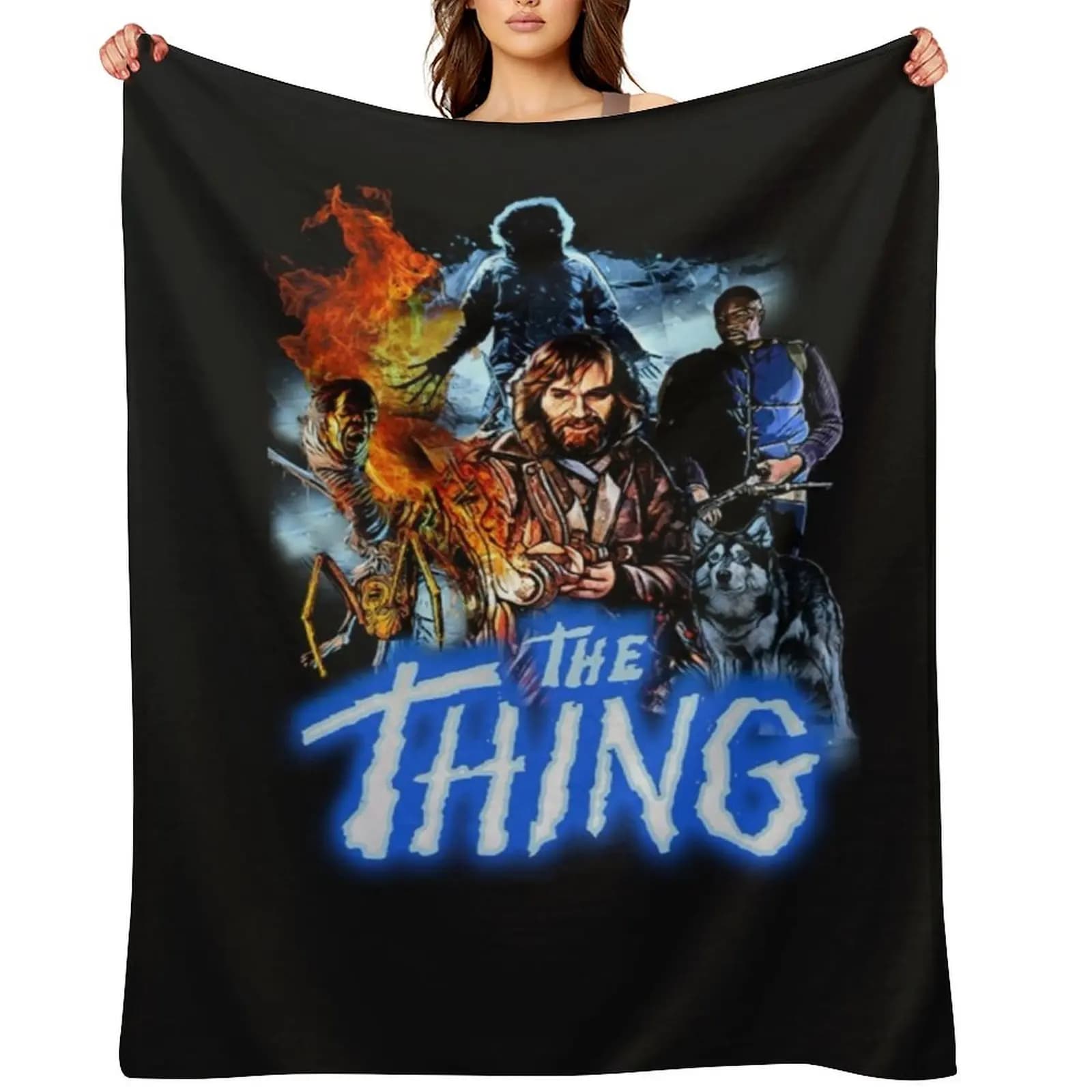 The Thing Carpenter The Thing Throw Blanket Multipurpose fur bag Luxury picnic blankets